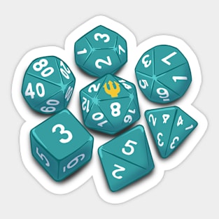 Tridents Up Dice Sticker